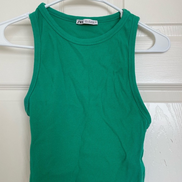 Zara Vibrant Green Tank Top - Picture 1 of 3
